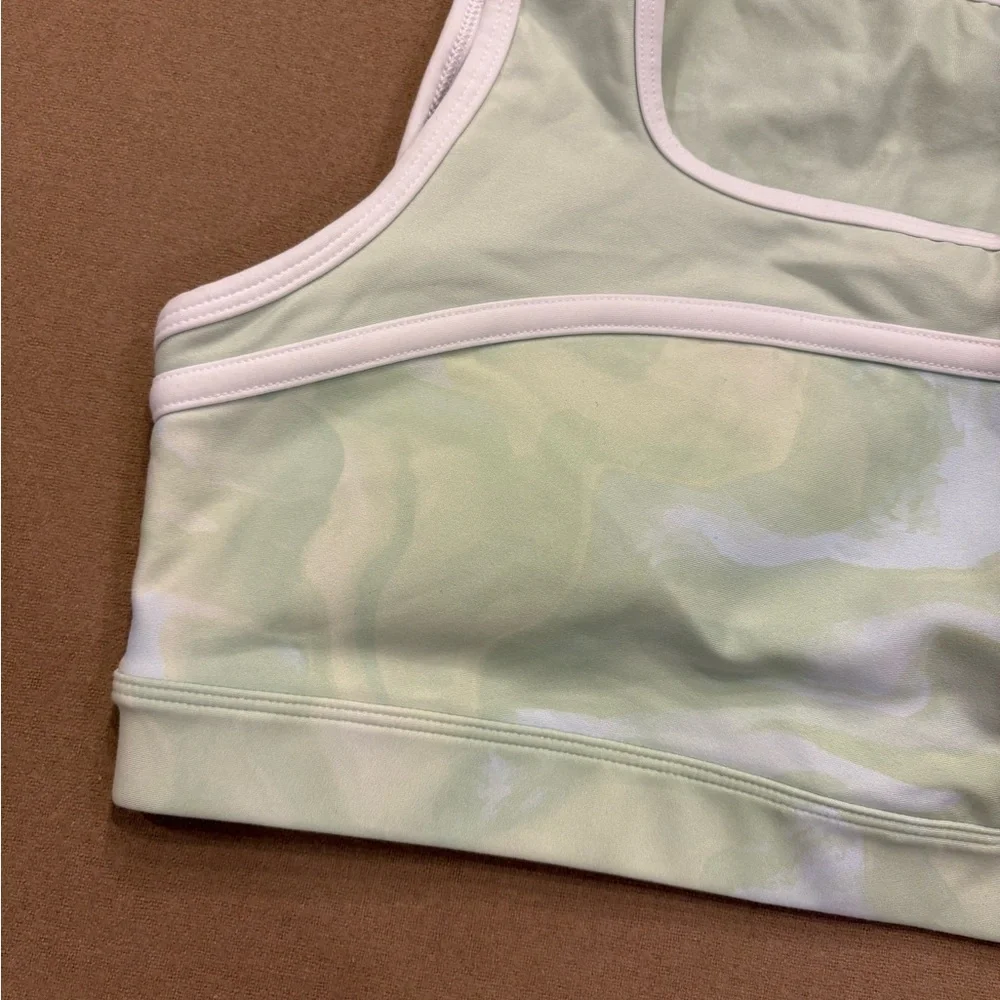 Peloton Here Now Glaz Swirl Square Neck Sports Bra Size Large